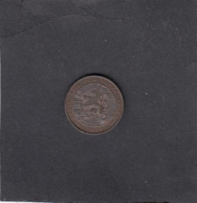 Beschrijving: 1 Cent WILHELMINA  